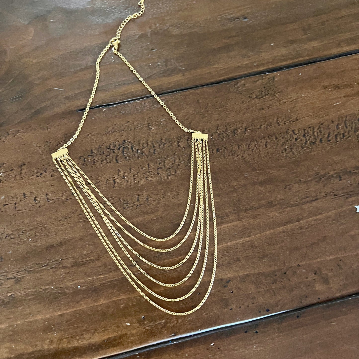 multi layer chain necklace