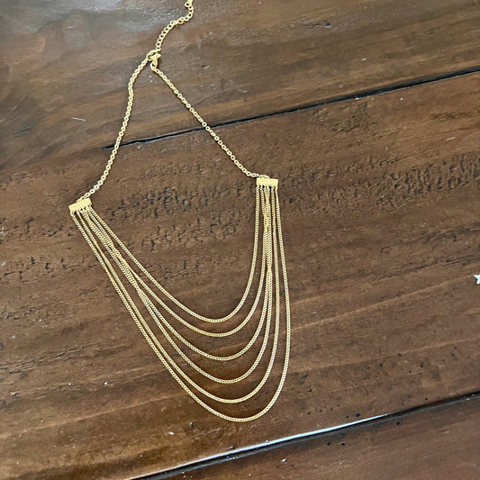 multi layer chain necklace