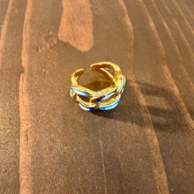 Load image into Gallery viewer, waterproof colorful cuban ring