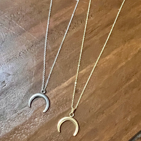 large horn necklace