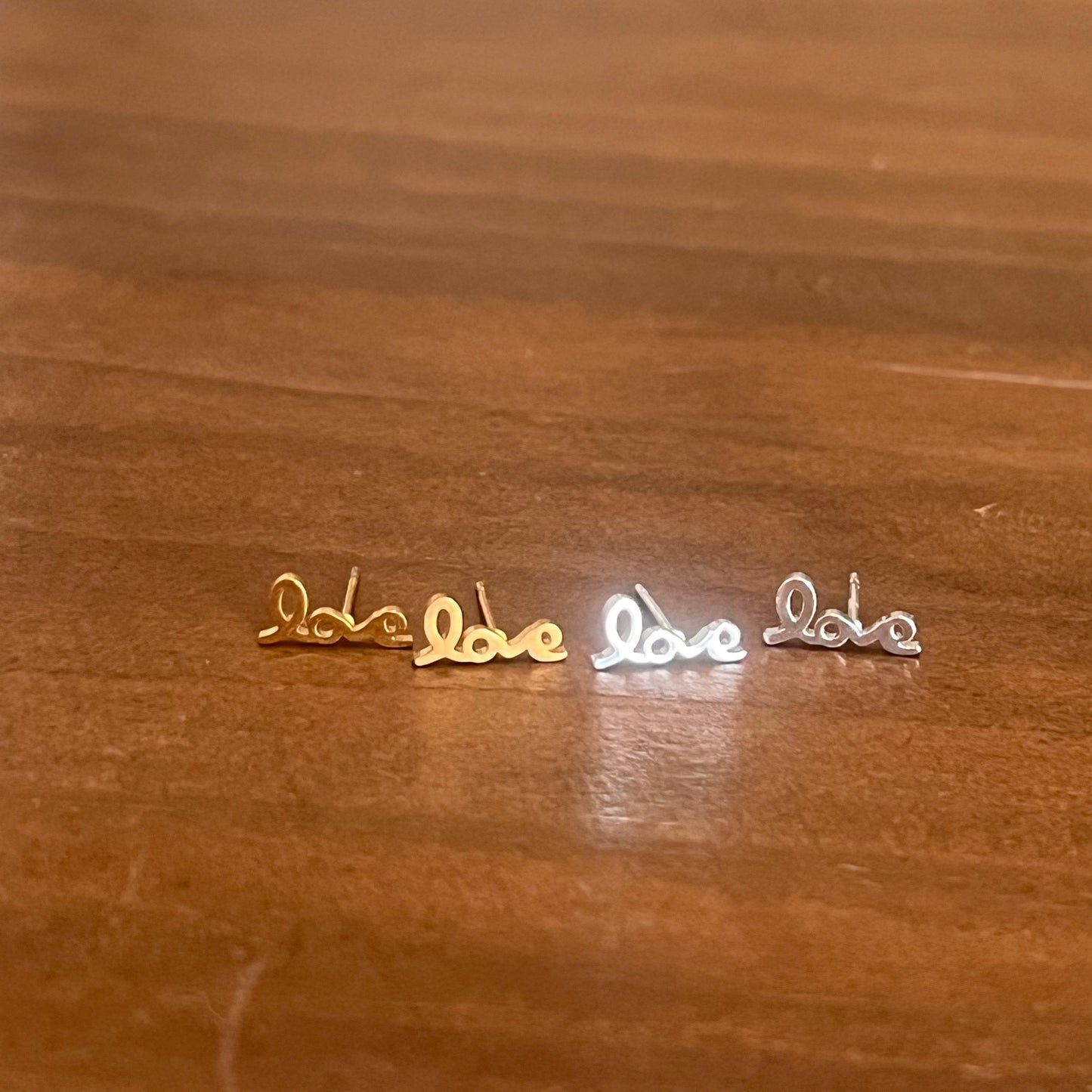 little love stud earrings
