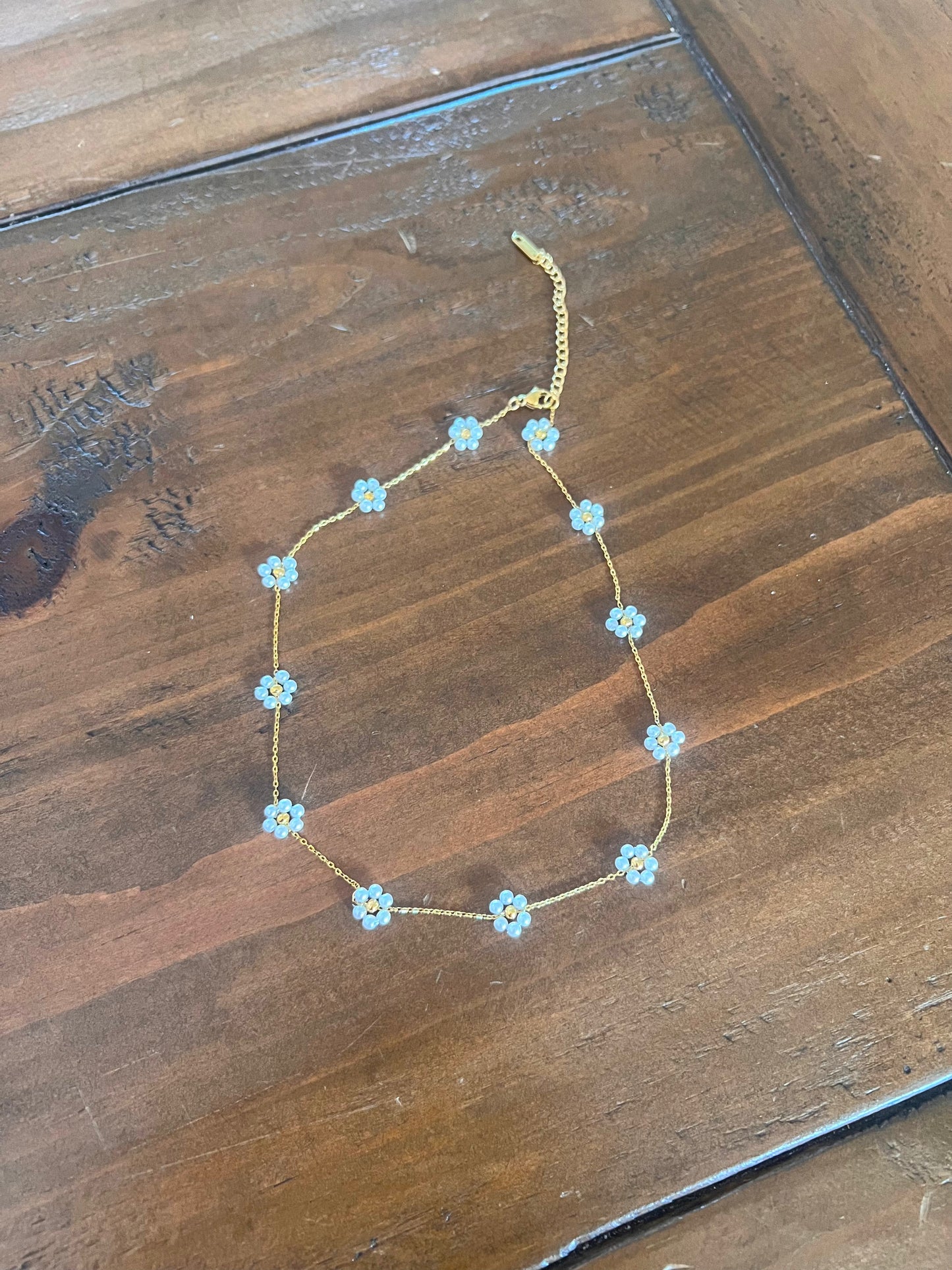 pearl flower necklace
