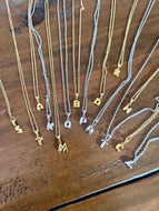 tiny bubble letter initials