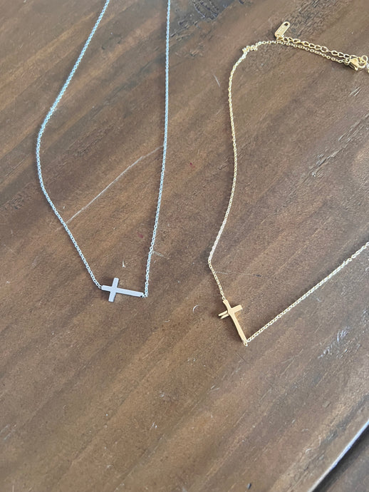 cross connector necklace