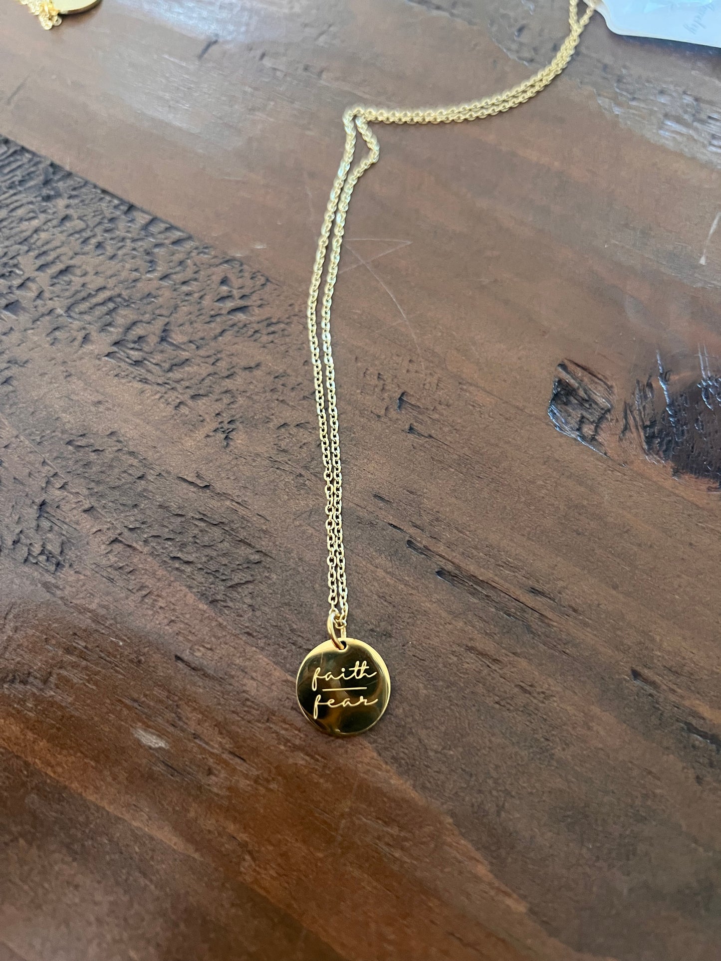 simple mantra necklaces
