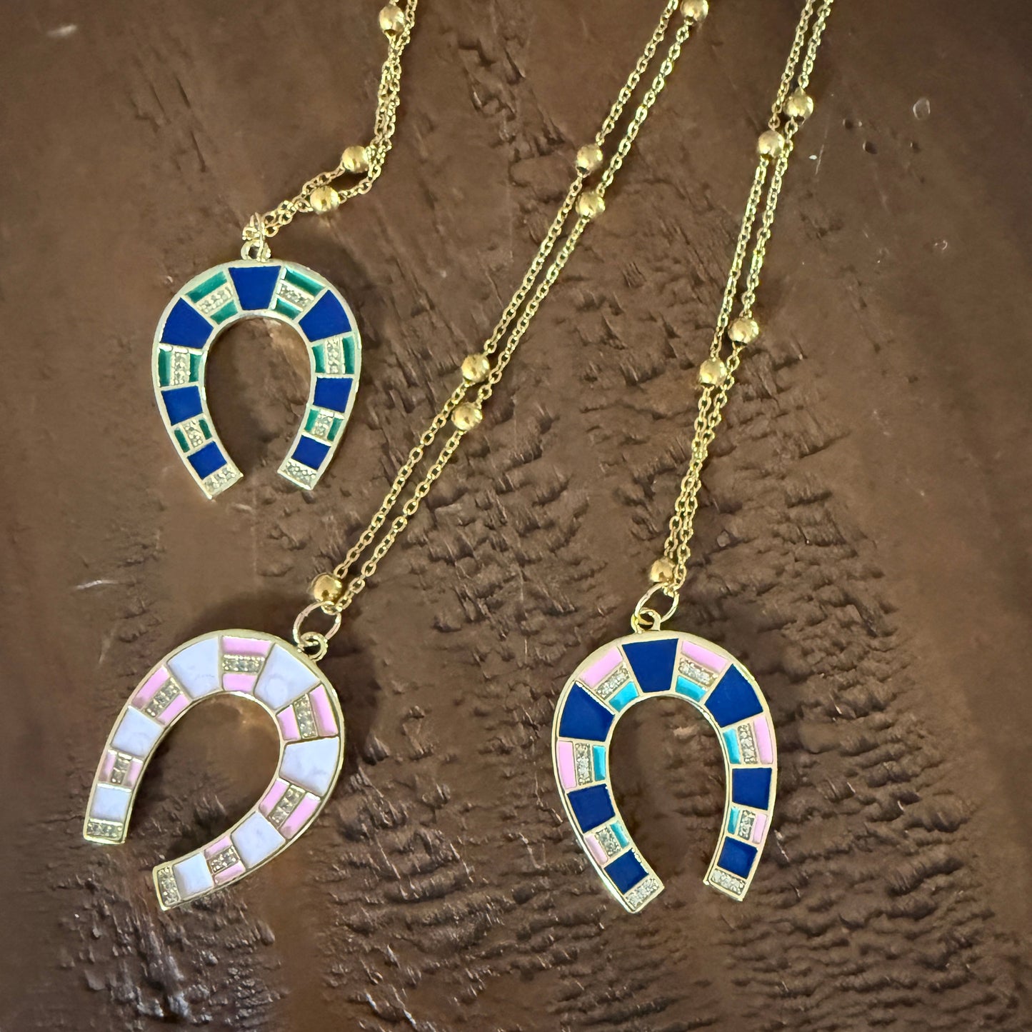 large horseshoe pendants