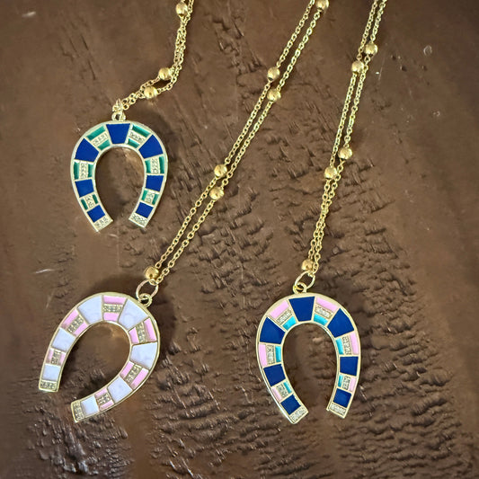 large horseshoe pendants