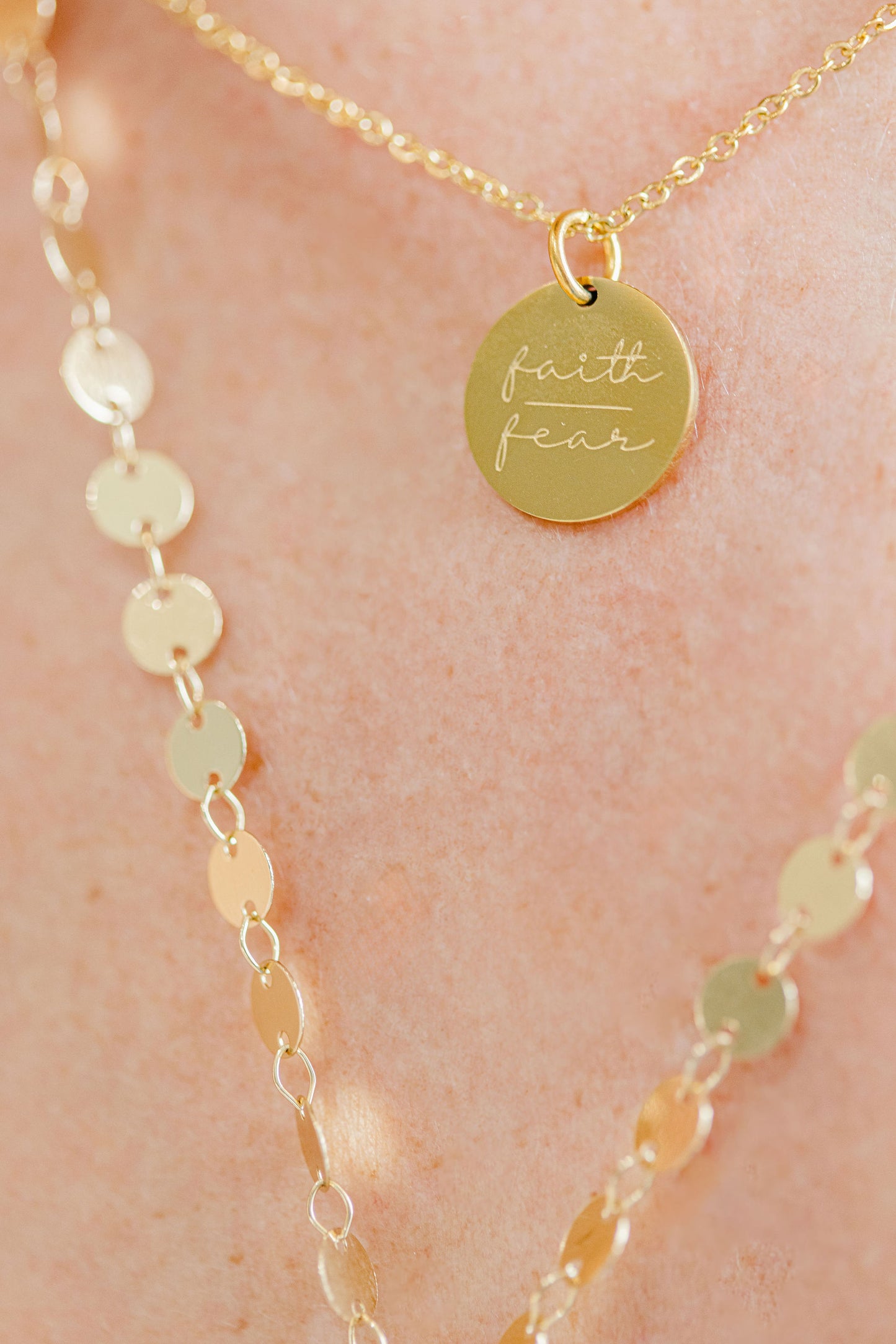 simple mantra necklaces