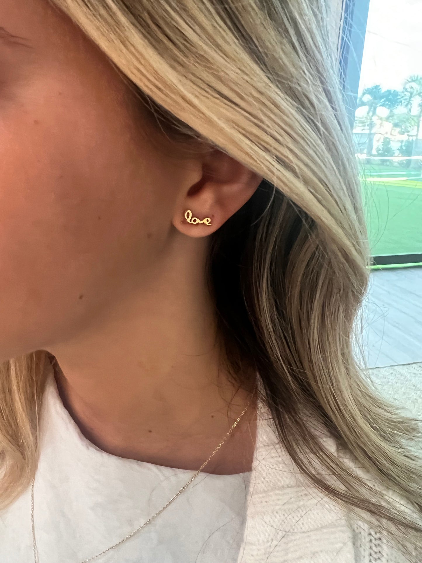 little love stud earrings