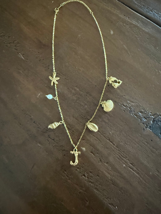 charm initial necklace