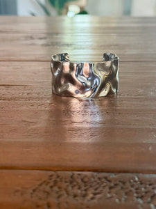 large hammered cuff