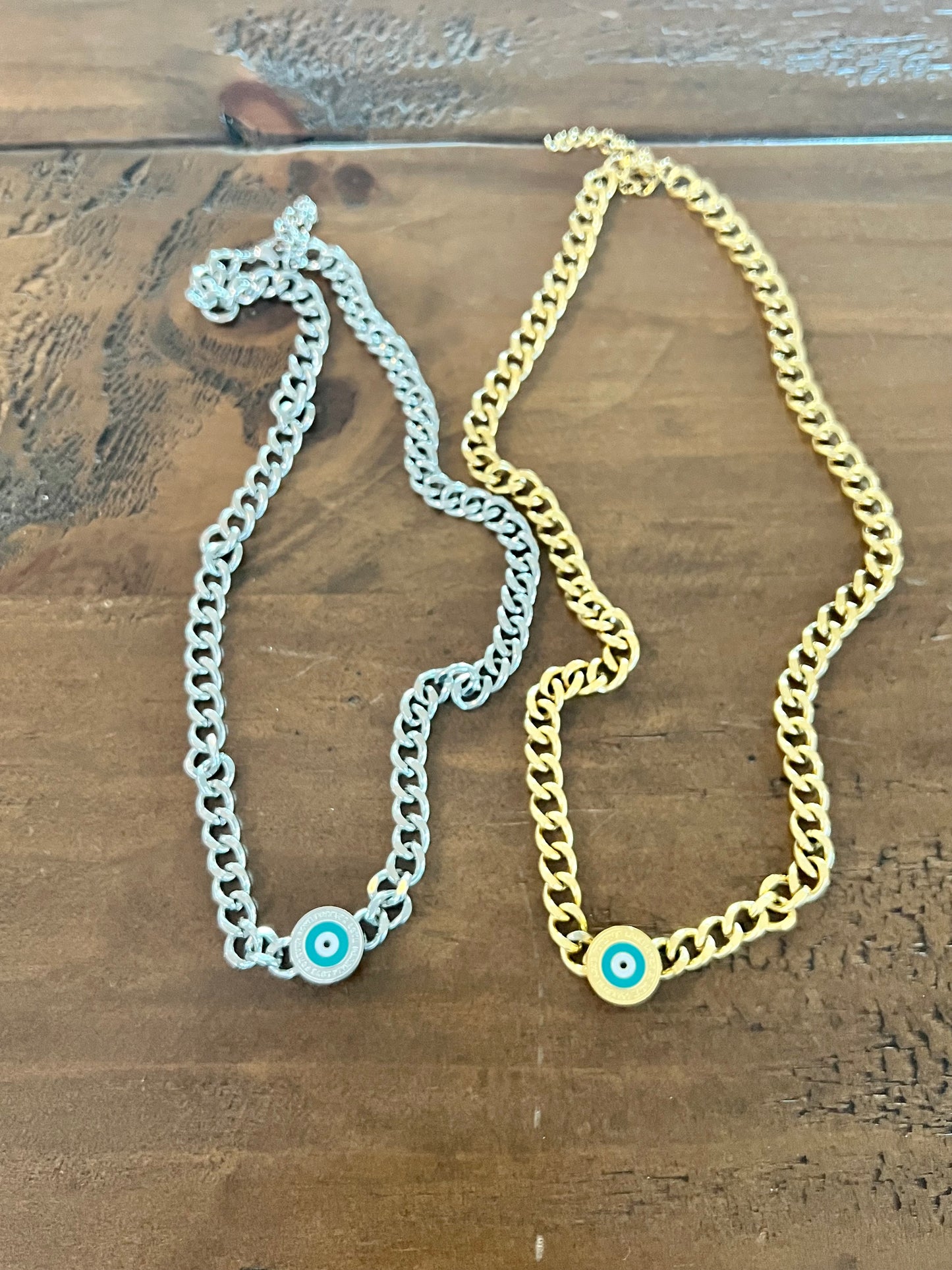 evil eye cuban chain