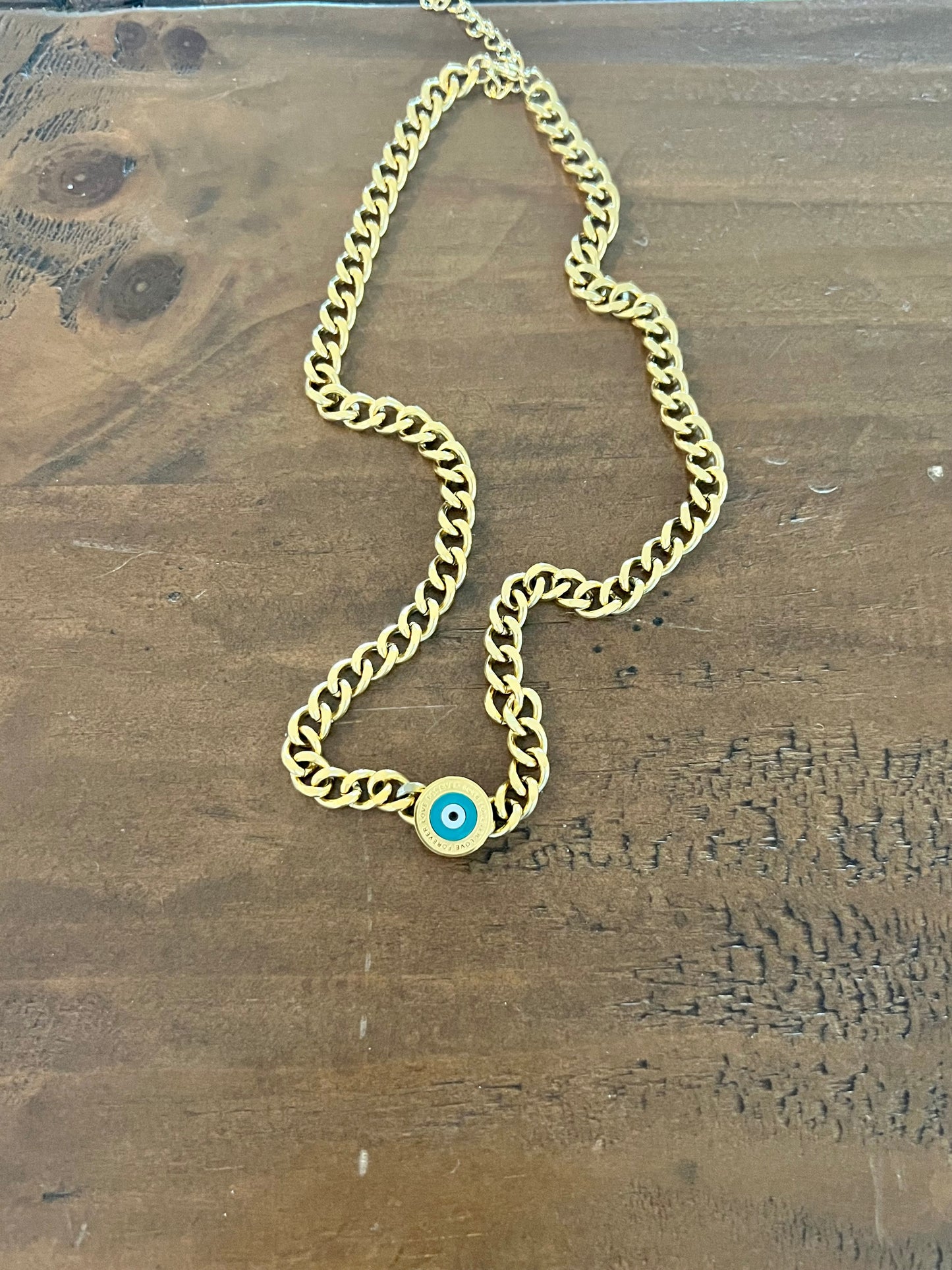 evil eye cuban chain