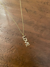 Load image into Gallery viewer, cz love pendant necklace
