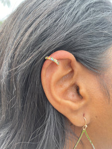 multicolor cz ear cuff