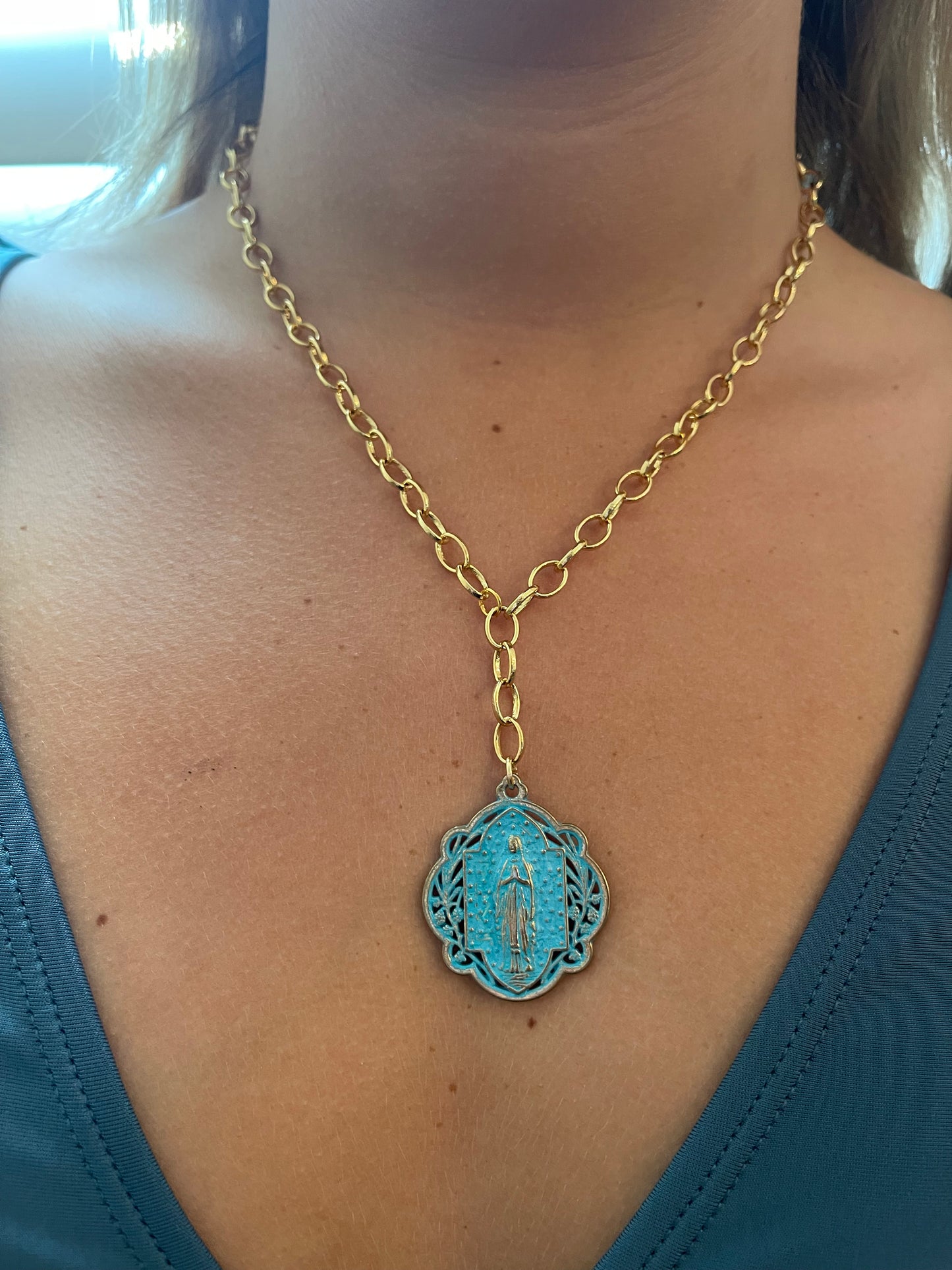 relic coin pendant necklace
