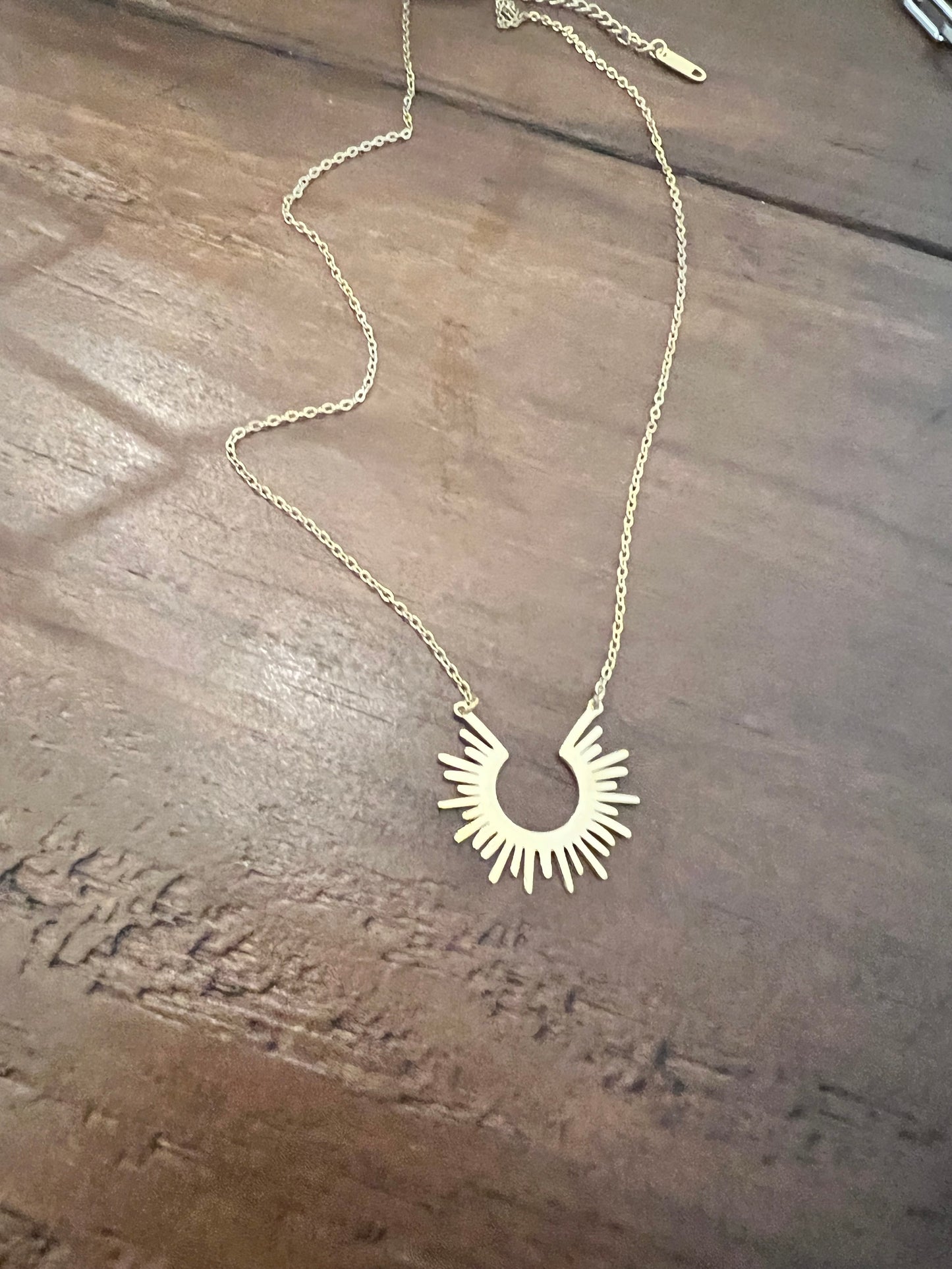 sun ray necklace