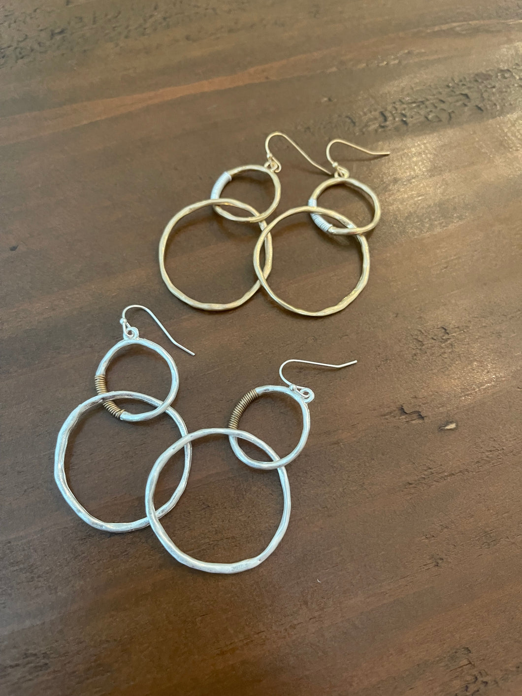 double hoop earrings