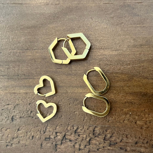 small geometric hoops