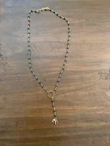 rosary lariat necklace