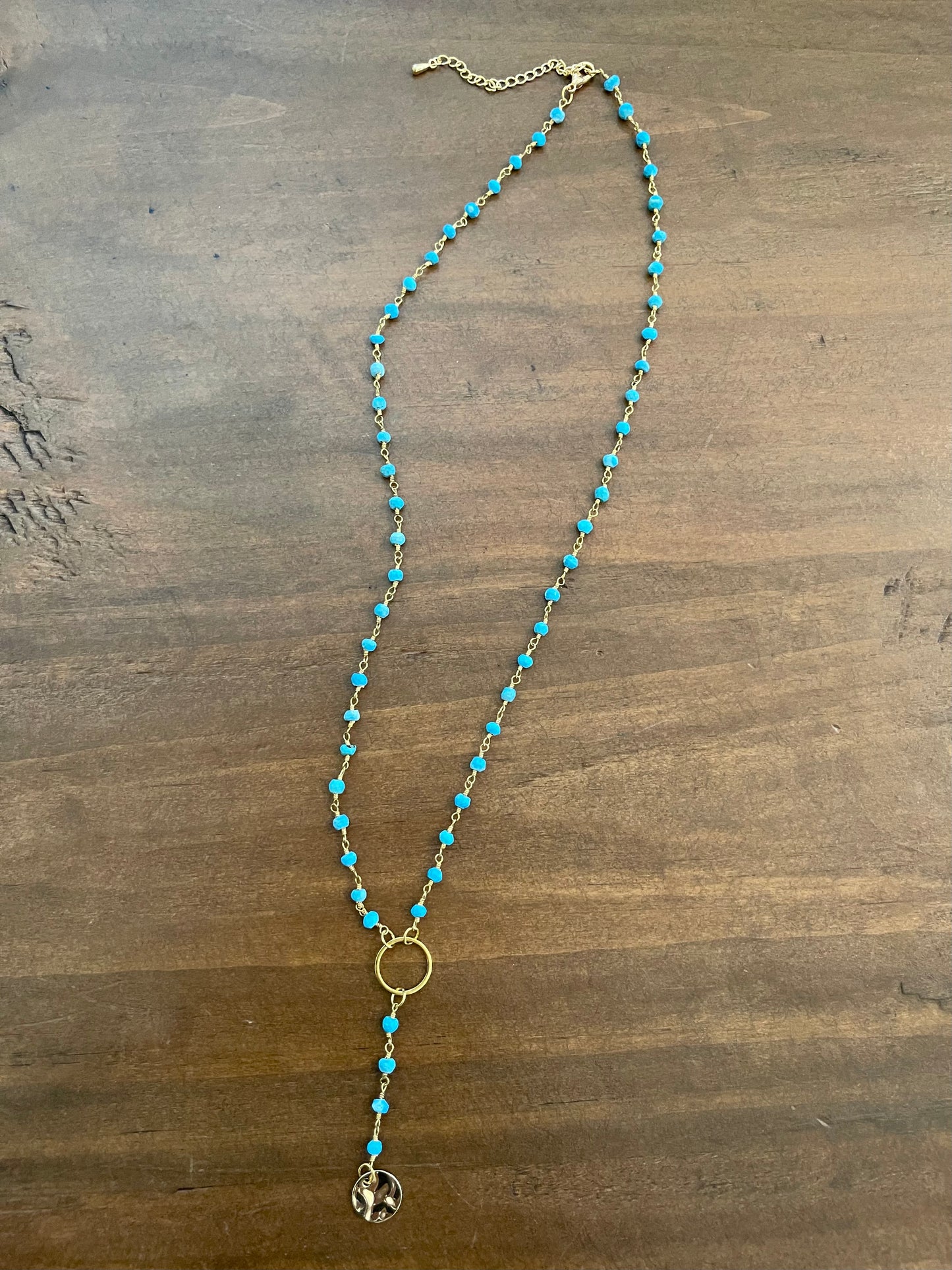 rosary lariat necklace