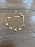 waterproof daisy anklet