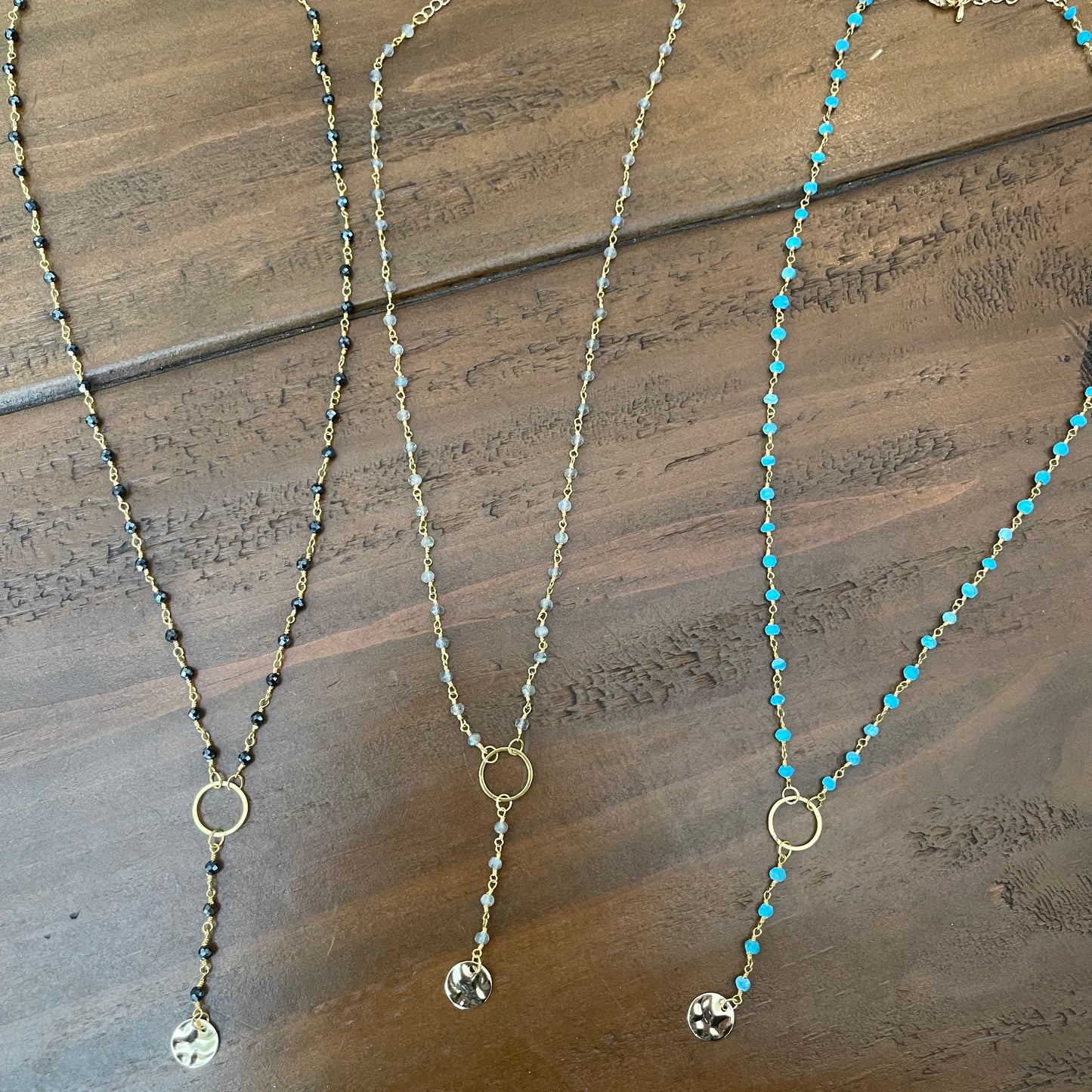 rosary lariat necklace