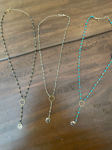 rosary lariat necklace