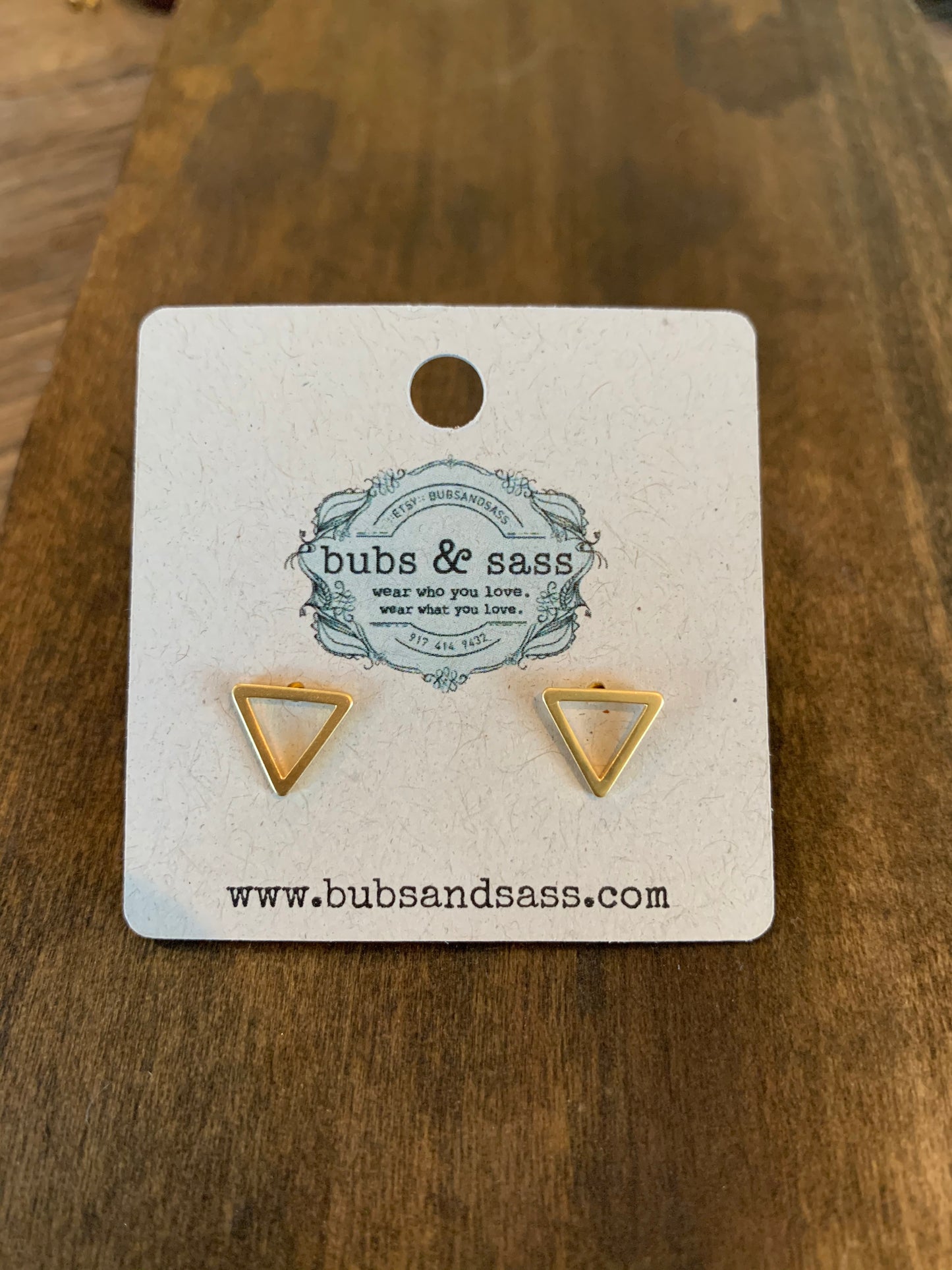 tiny geometric stud earrings