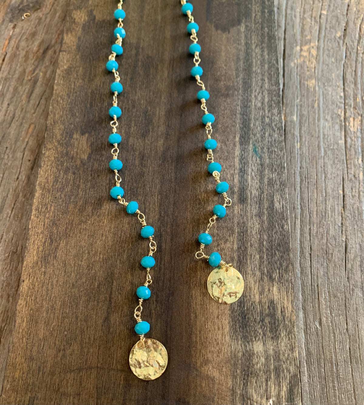 rosary bead wrap necklace