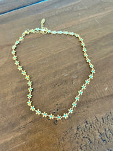 Load image into Gallery viewer, turquoise flower choker