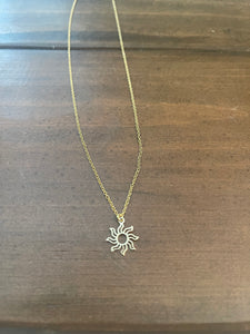 sun pendant necklace