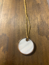 Load image into Gallery viewer, pearl coin pendant necklace