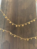 dainty rectangle & circle chokers