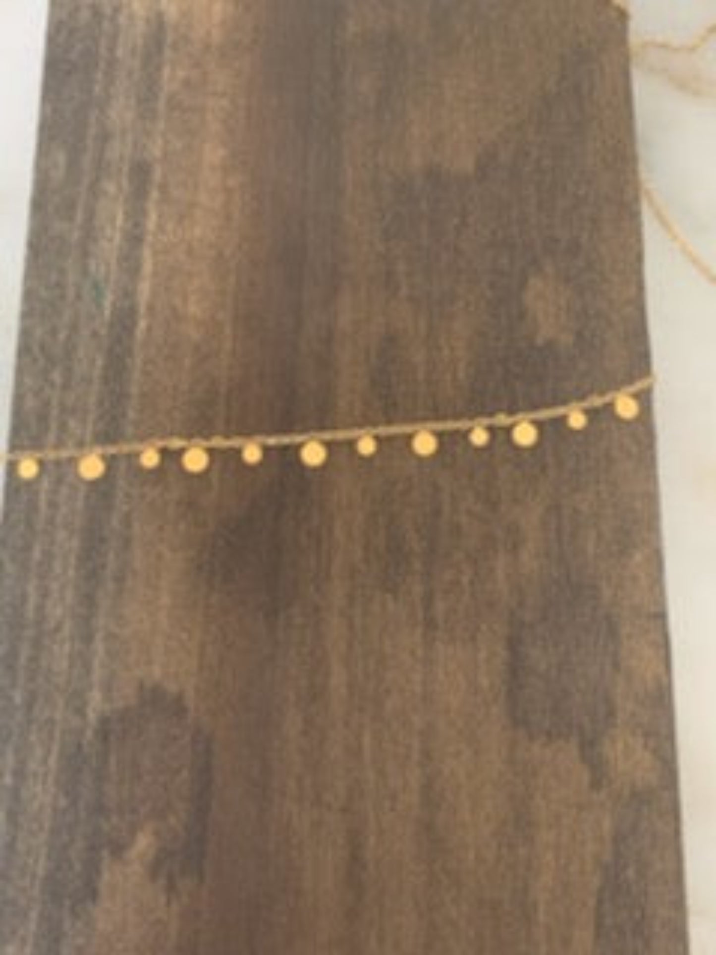 dainty rectangle & circle chokers
