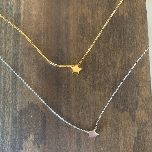 tiny star pendant necklace