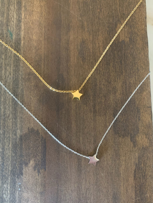 tiny star pendant necklace