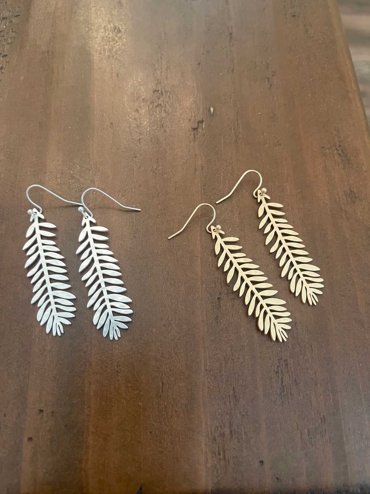 funky feather earrings