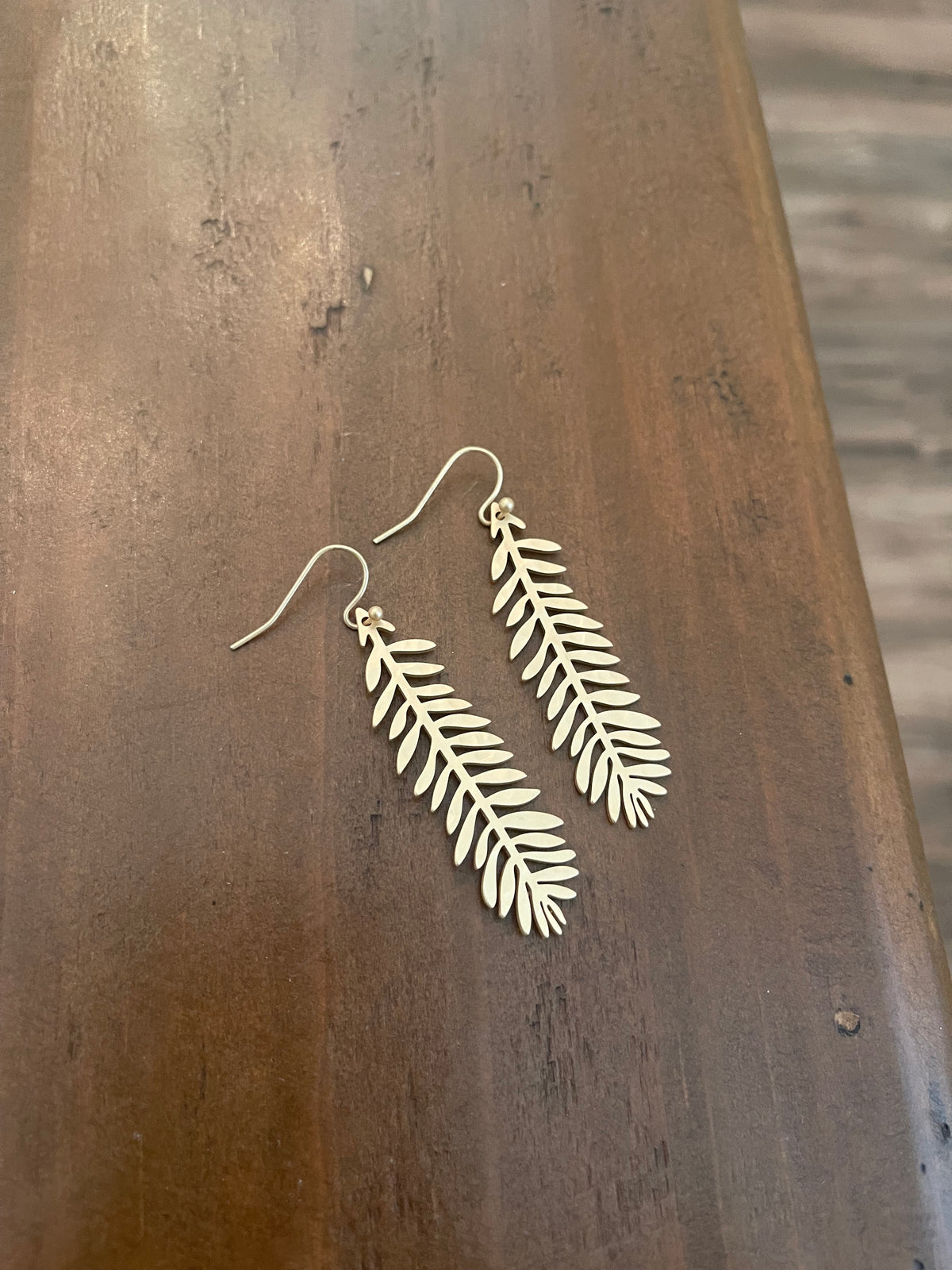 funky feather earrings