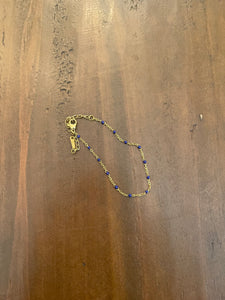 gold chain beaded bracelet
