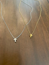 Load image into Gallery viewer, dainty cross pendant necklace