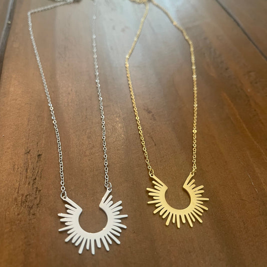 sun ray necklace