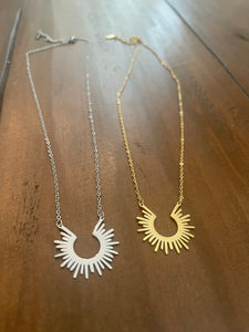 sun ray necklace