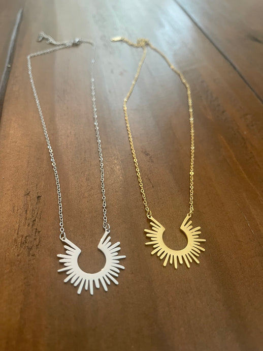 sun ray necklace