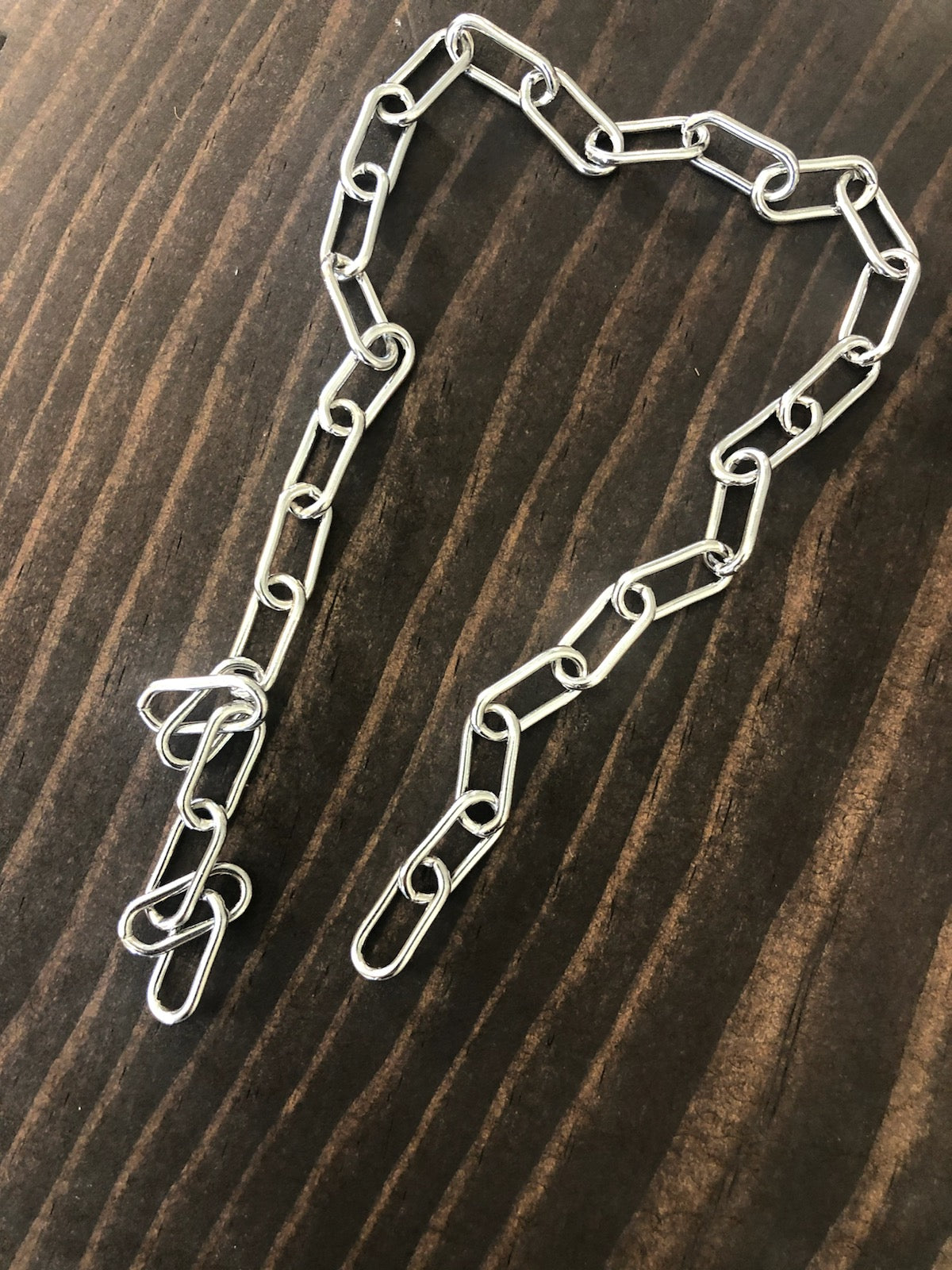 thick chunky silver choker