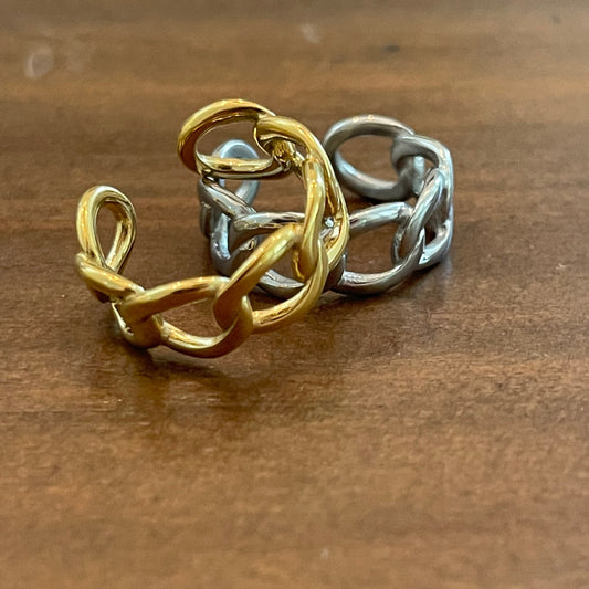 adjustable waterproof cuban ring