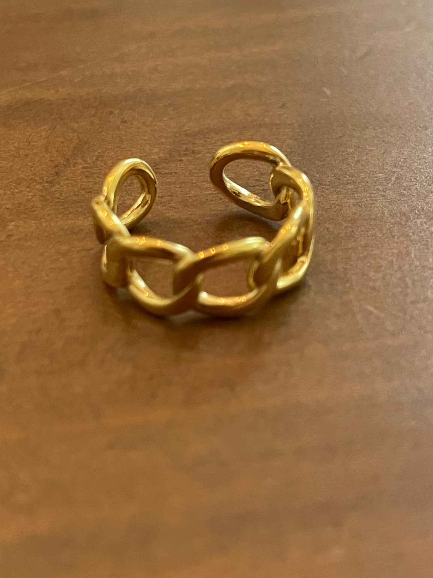 adjustable waterproof cuban ring