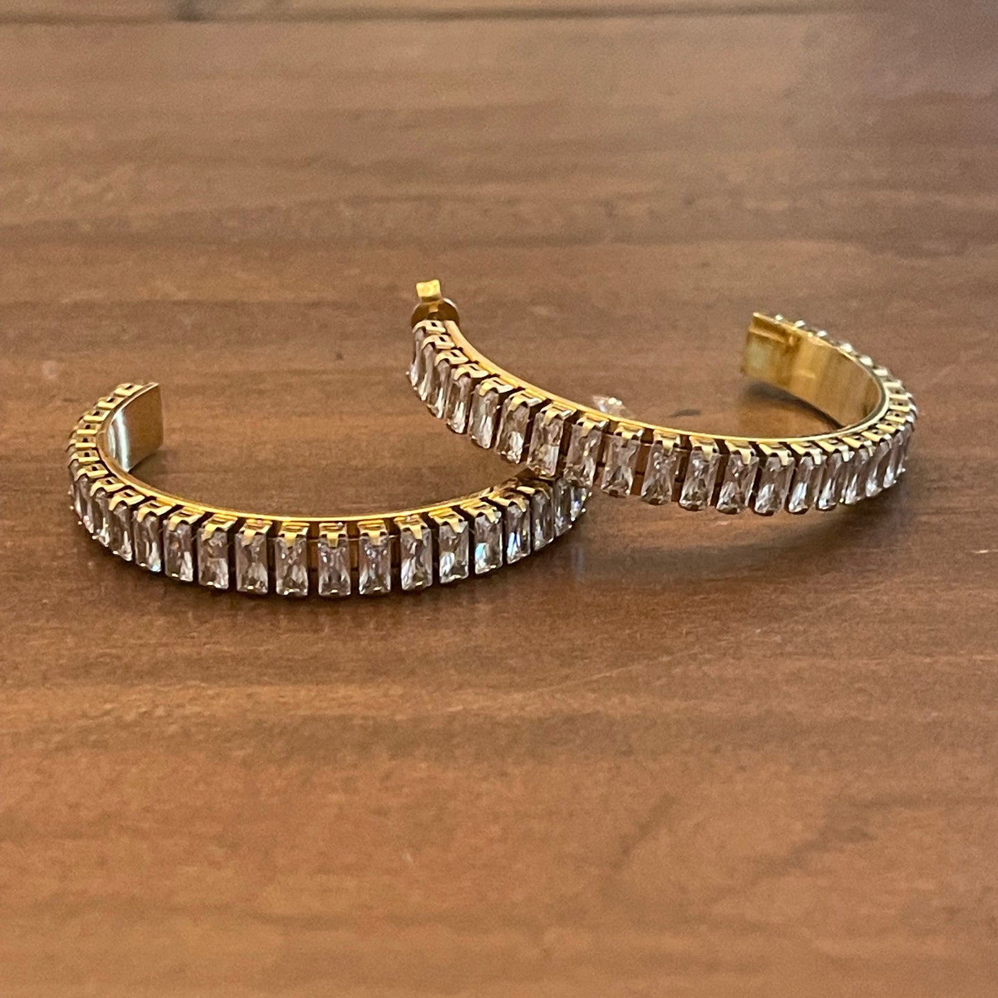 cz bling hoops