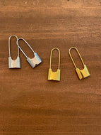 safety pin earrings