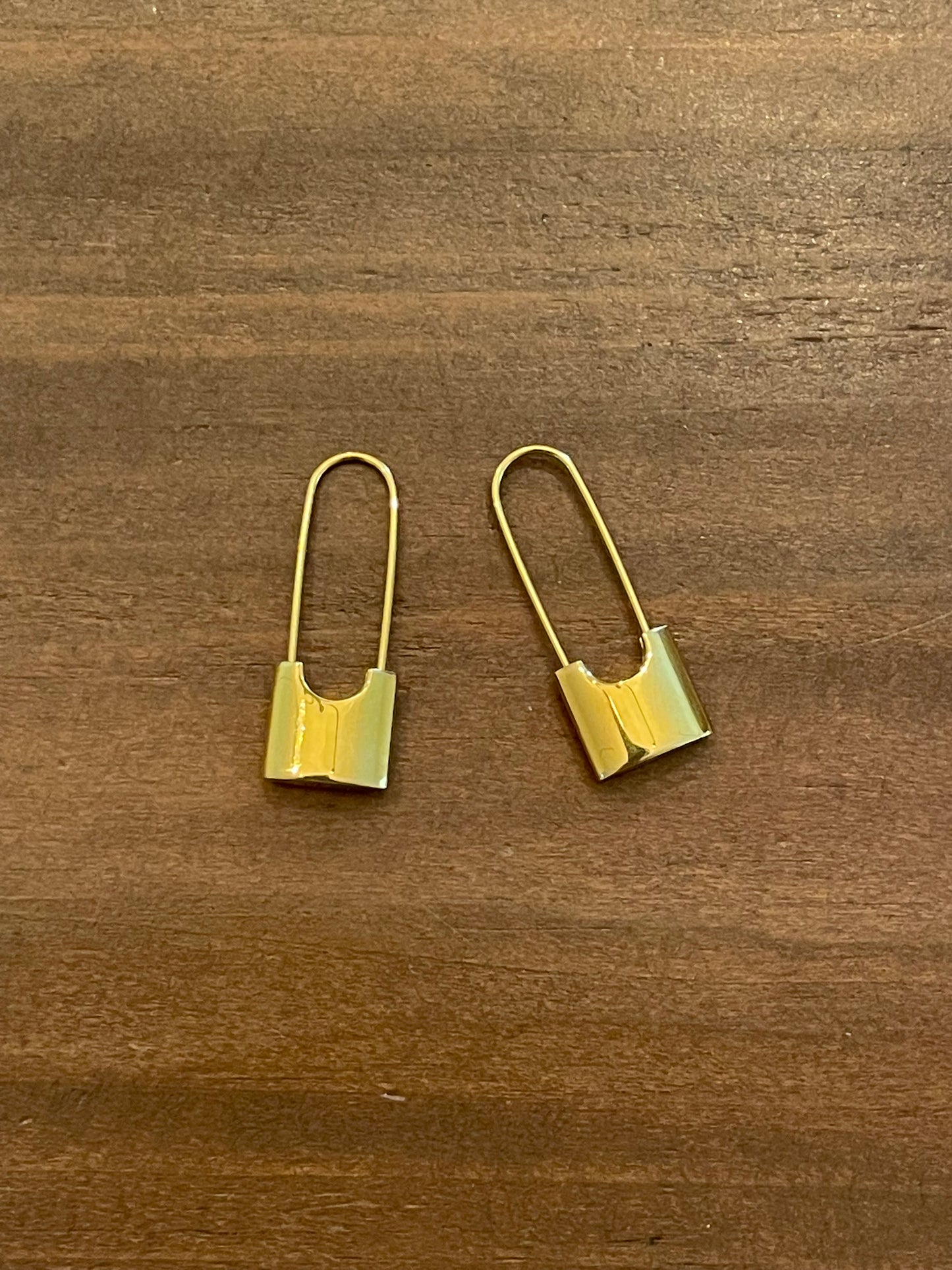 safety pin earrings